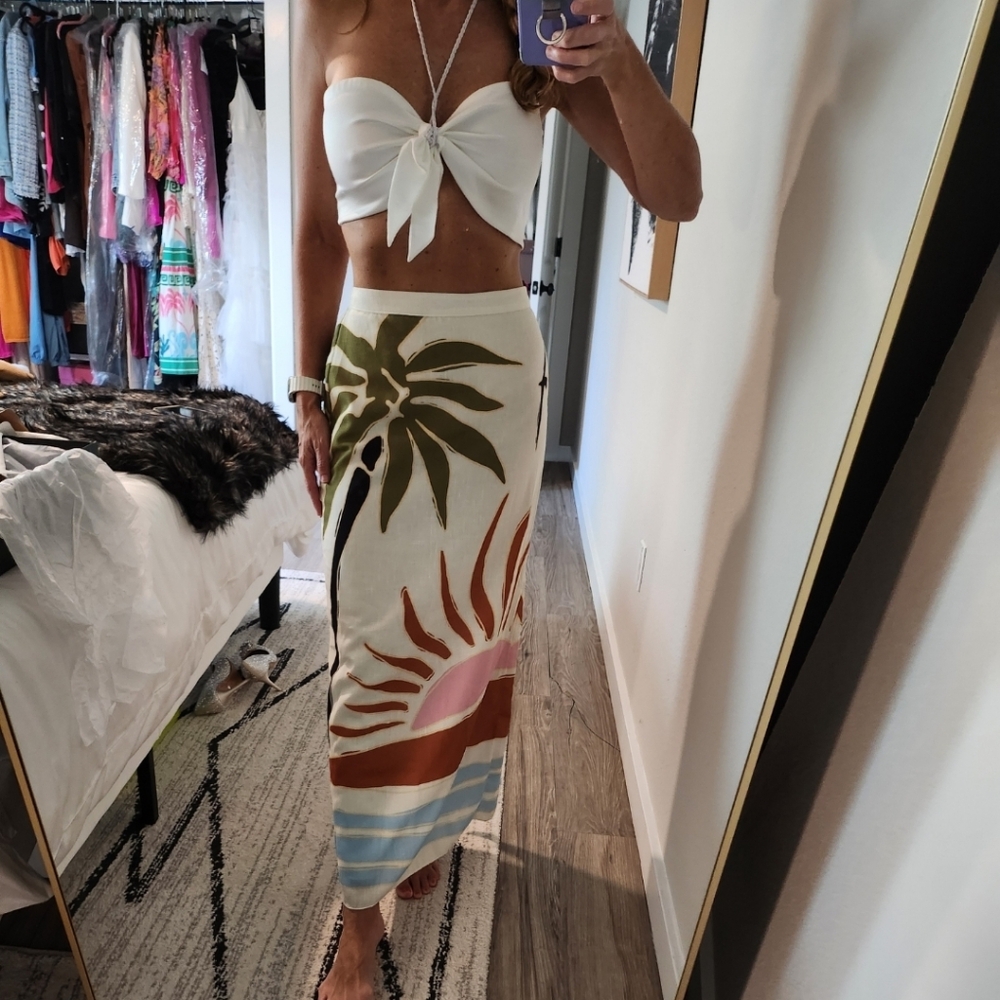 NEW Cala de la Cruz x Anthropologie Magda Midi Skirt - Picture 6 of 6